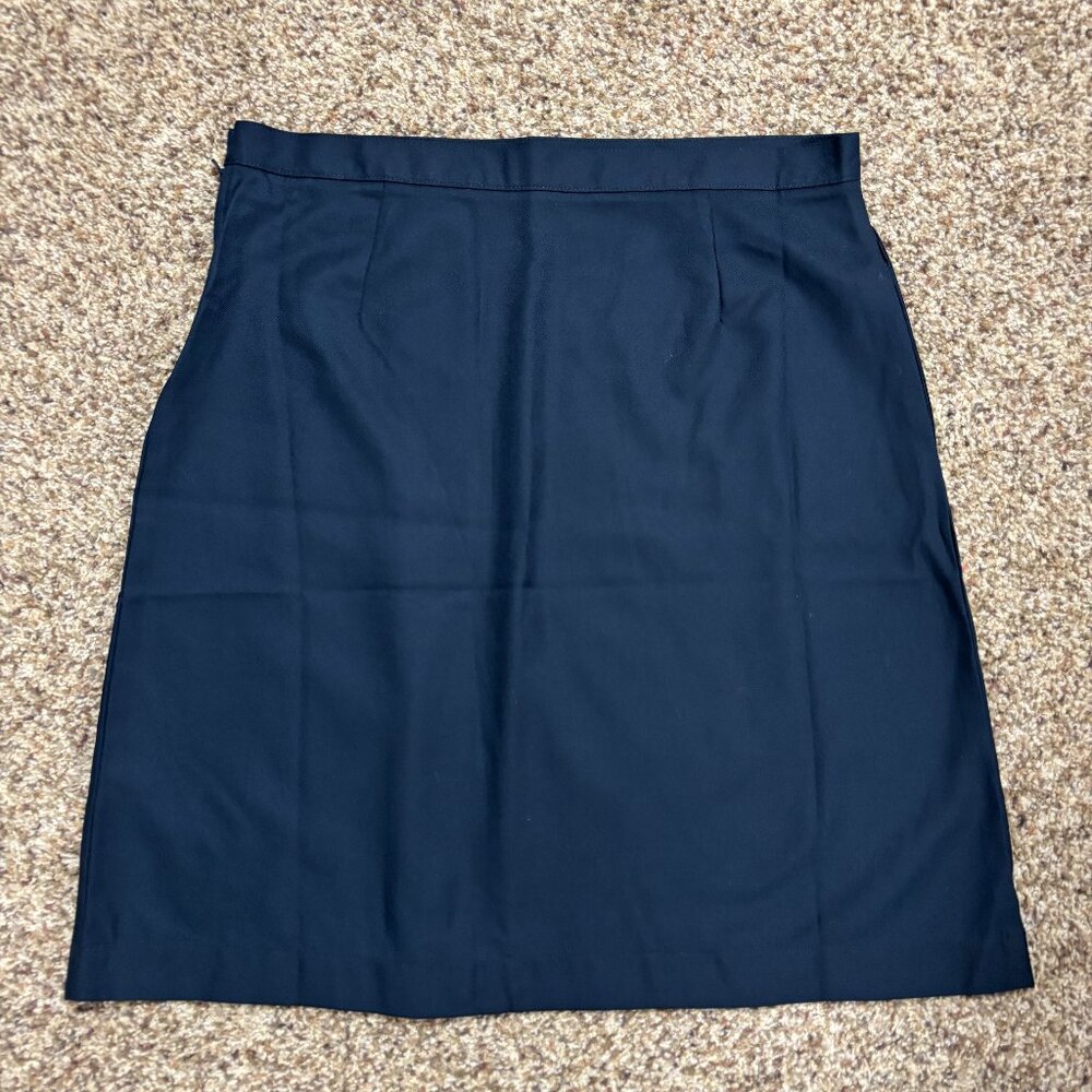 Lands End Navy Blue One Pleated Skirt - NWOT - Women's Size 14 - 2107 - Picture 4 of 4